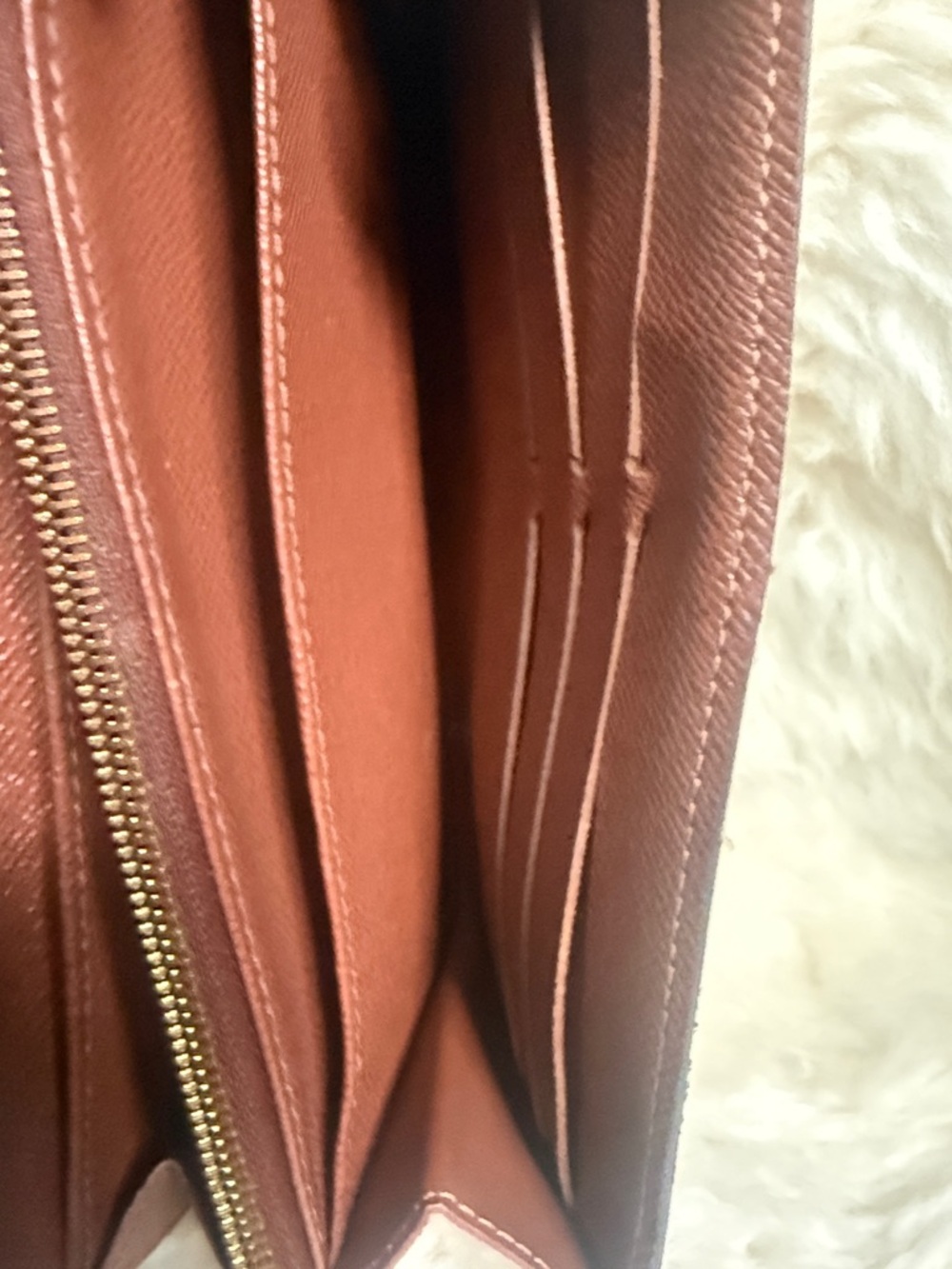 Louis Vuitton Monogram Envelope Wallet - Dark Brown with Gold Snap - Picture 3 of 9